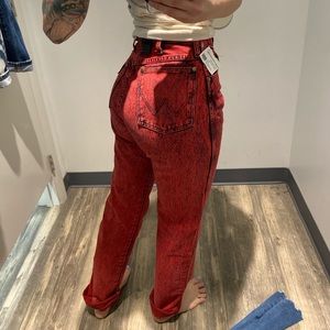 Vintage Red Acid Wash Wrangler Jeans!!!